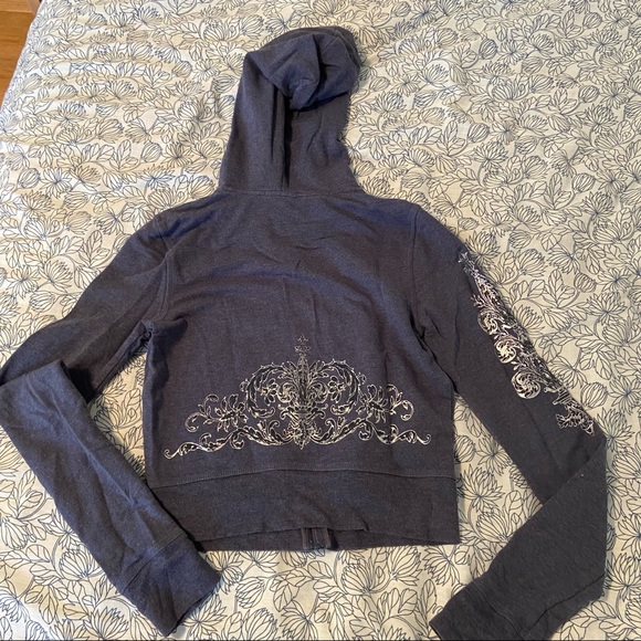 Express blue zip up hoodie - Picture 2 of 7